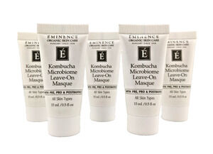 5x Eminence Kombucha Microbiome Leave-On Masque Facial Mask 0.5floz / 15ml Each